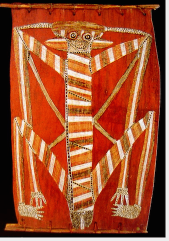 Kubarrku bark painting of a female spirit