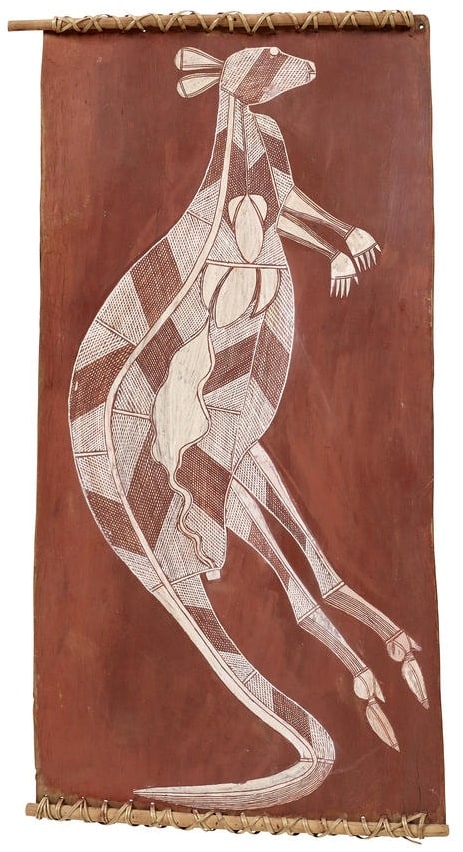 austrak]lian aboriginal painting of a kangaroo
