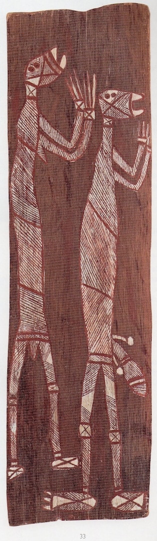 January Namiridali bark painting of a couple