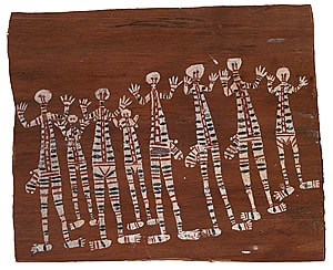 January Nangunyari bark painting