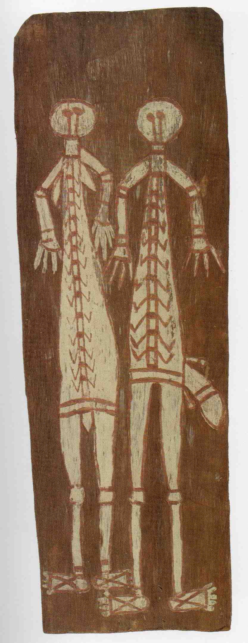 NANGUNYARI bark painting of a couple