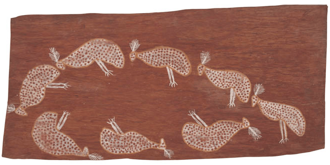 january Namiridali Aboriginal art depicting ceremony