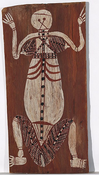 Bark painting of a female by midjawmidjaw