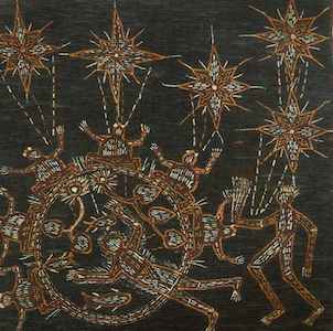 Nanjiwarra Groote Island Bark Painting