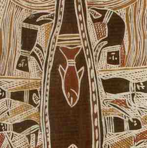 Madaman Marika : Yirrkala Bark Painting