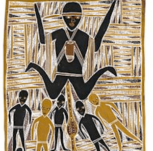 Wandjuk-Marika bark painting
