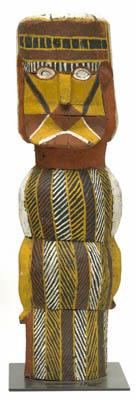 late style tiwi figure made by Stanislaus Puruntatameri