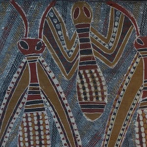 Mithinari Gurruwiwi bark painting