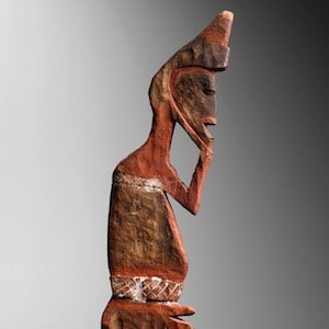 Aboriginal statue abroriginal painted figure