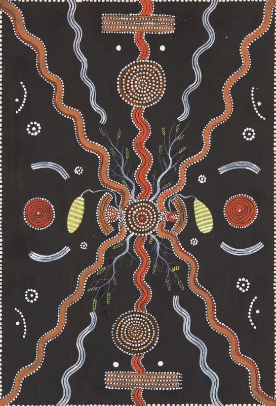 aboriginal art by Kaapa Mbitjana Djambidjimpa