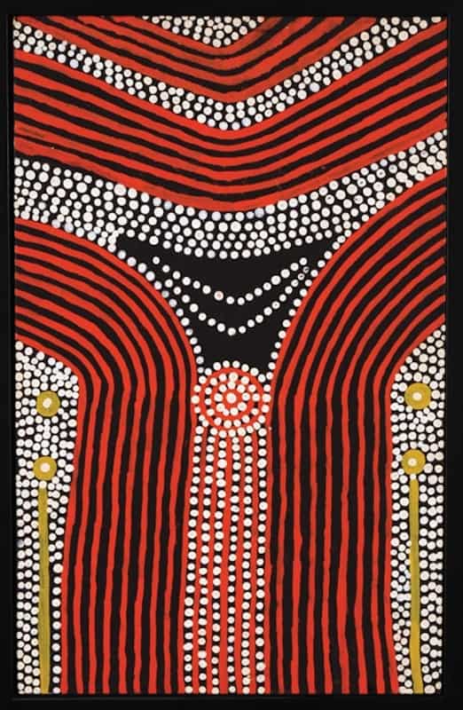 aboriginal art by Kaapa Mbitjana Tjambitjimba