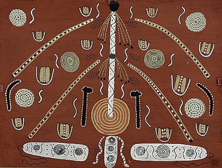 aboriginal art by Tim Leura Tjapaltjarri