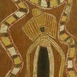 David Yirawala serpent and lizard