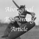 Aboriginal boomerang