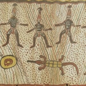 Dick Roughsby bark painting
