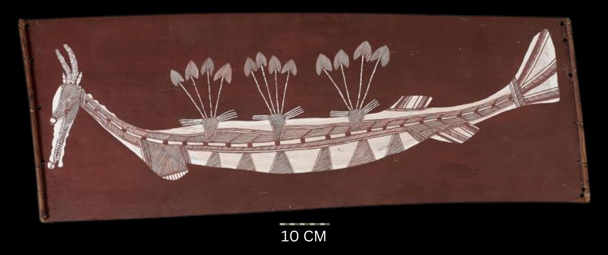 6 Rainbow Serpent Beneath Waterlilies, C.1985.