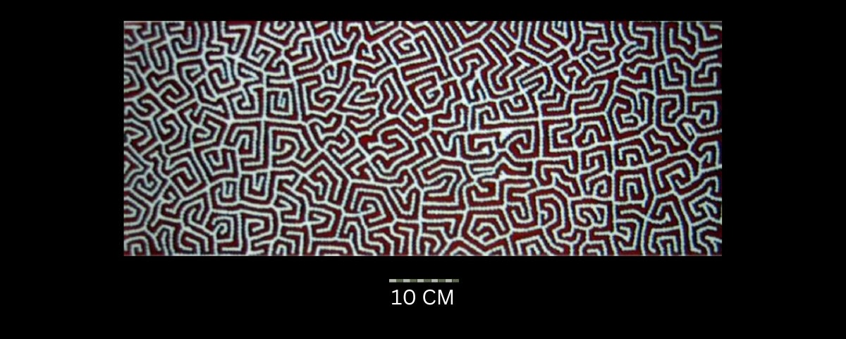 Tingari Cycle, 1998 Australian Aboriginal painting by Timmy Payungka Tjapangati titled Cave story painted in 1971