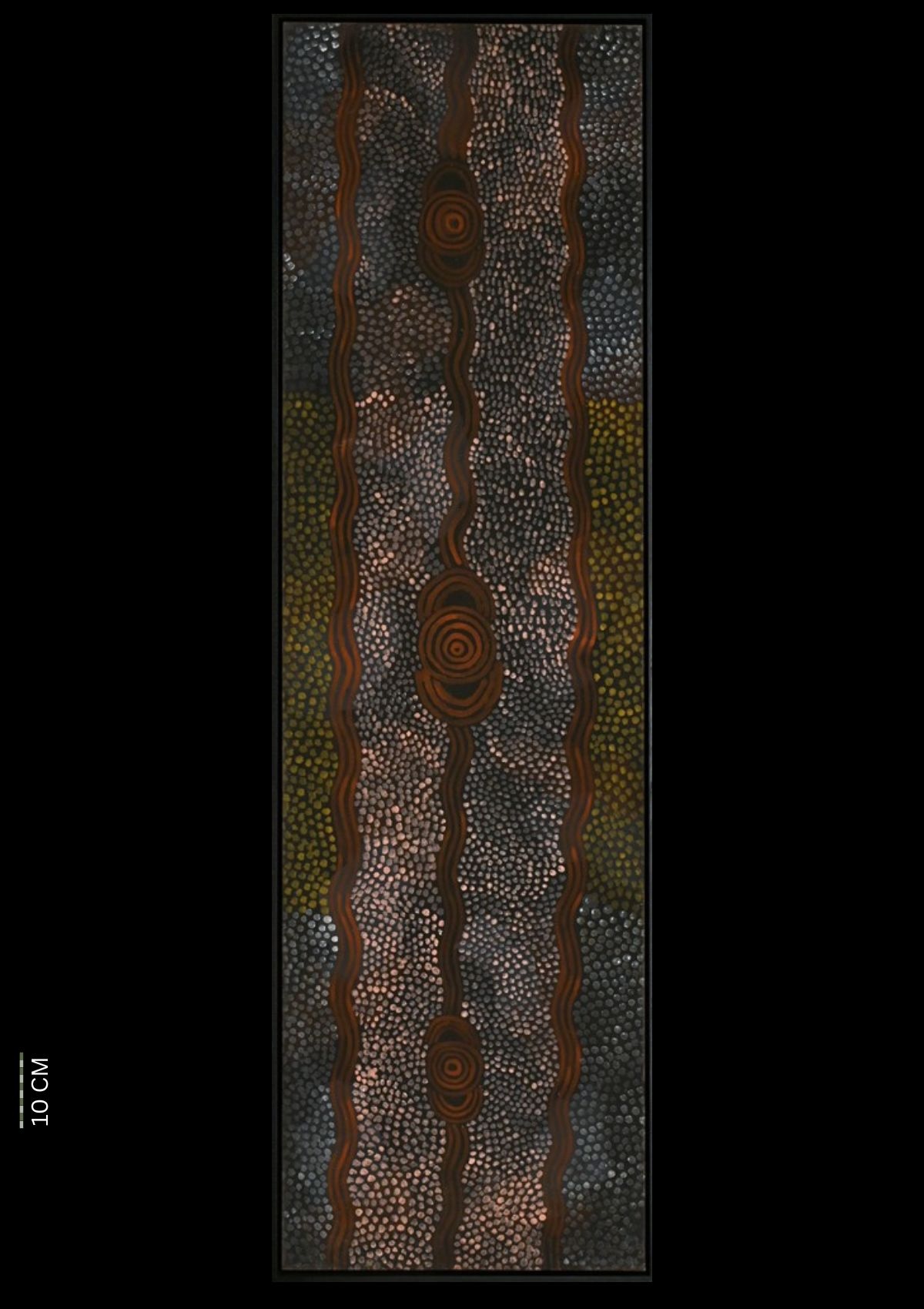 Rock Wallaby Dreaming at Karlal-Kintja, 1977 Tim Leura Tjapaltjarri