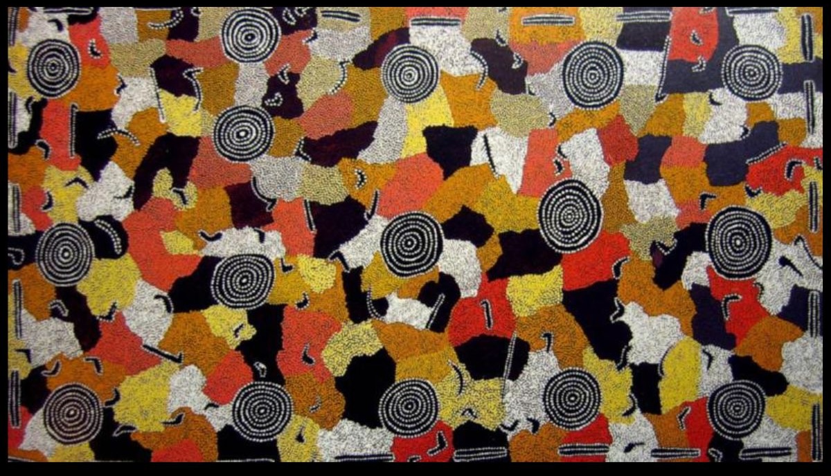 Untitled (Events Associated with the Soakage Site of Tjikari), 1988