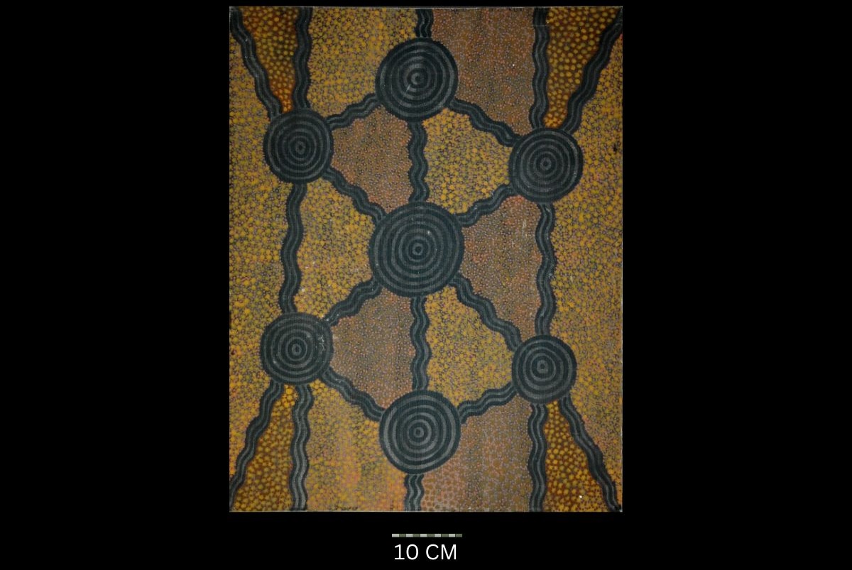 'Lalradjingyp Big Rocky Hill Possum & Woman Corroboree' Tim Leura Tjapaltjarri