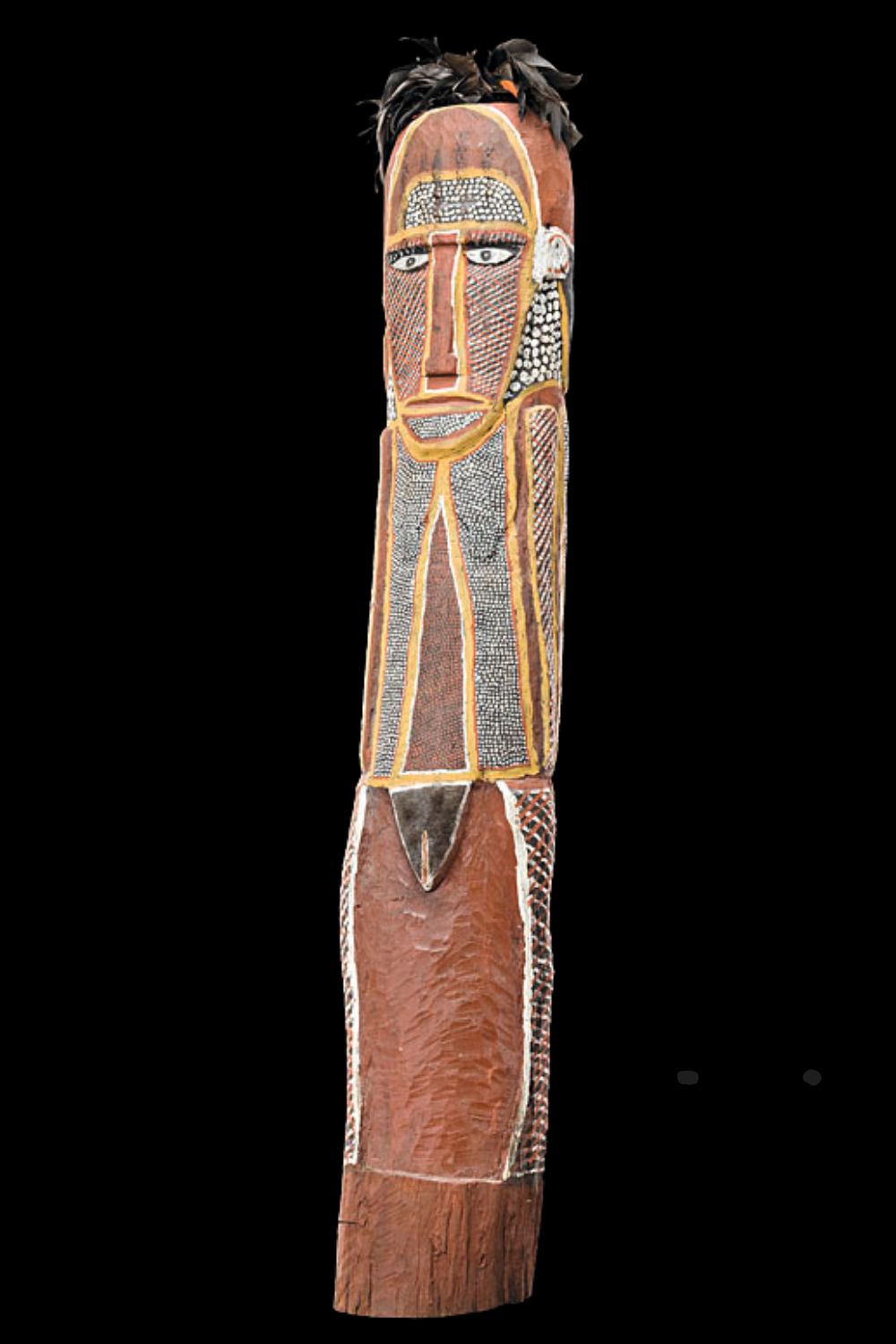 Tiwi figure carved by Declan Apuatimi