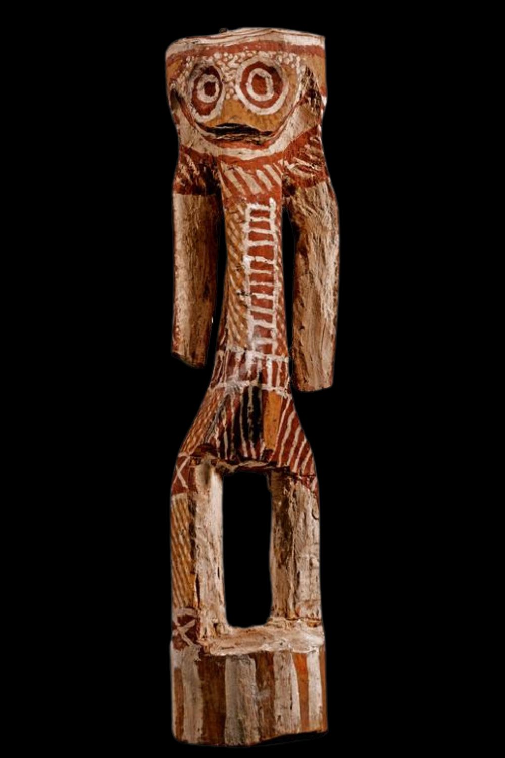 Enraeld Munkara Tipungaleralumi Djulabinyanna sculpture Enraeld Munkara Tipungaleralumi Djulabinyanna sculpture with an owl like face