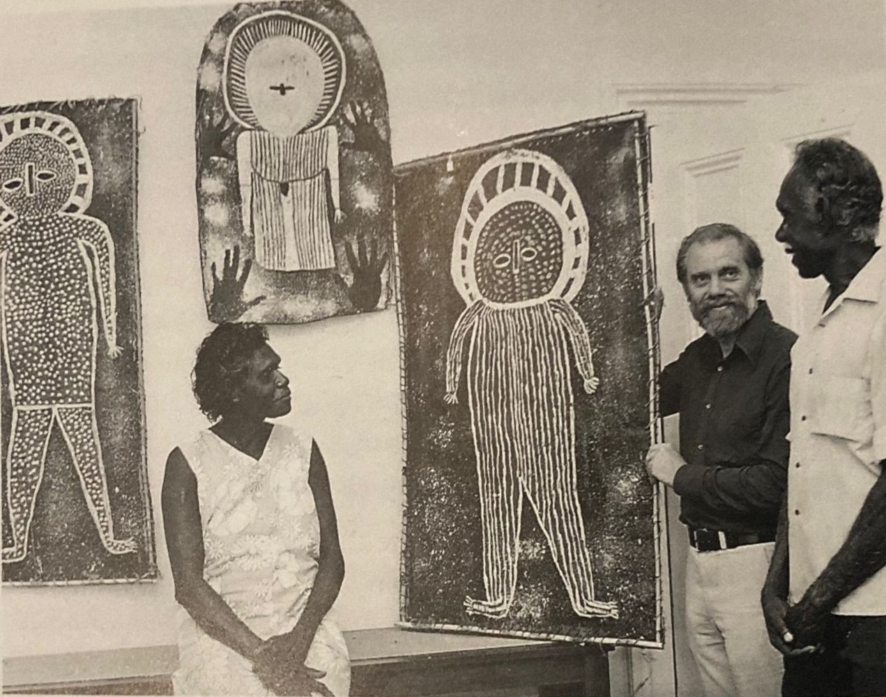 Jack karedada and lily at exhibition
