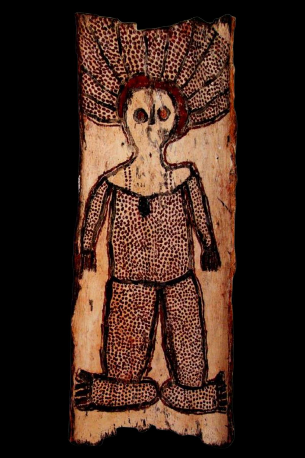 Mickey bungkuni bark painting-20 Mickey bungkuni bark painting 20