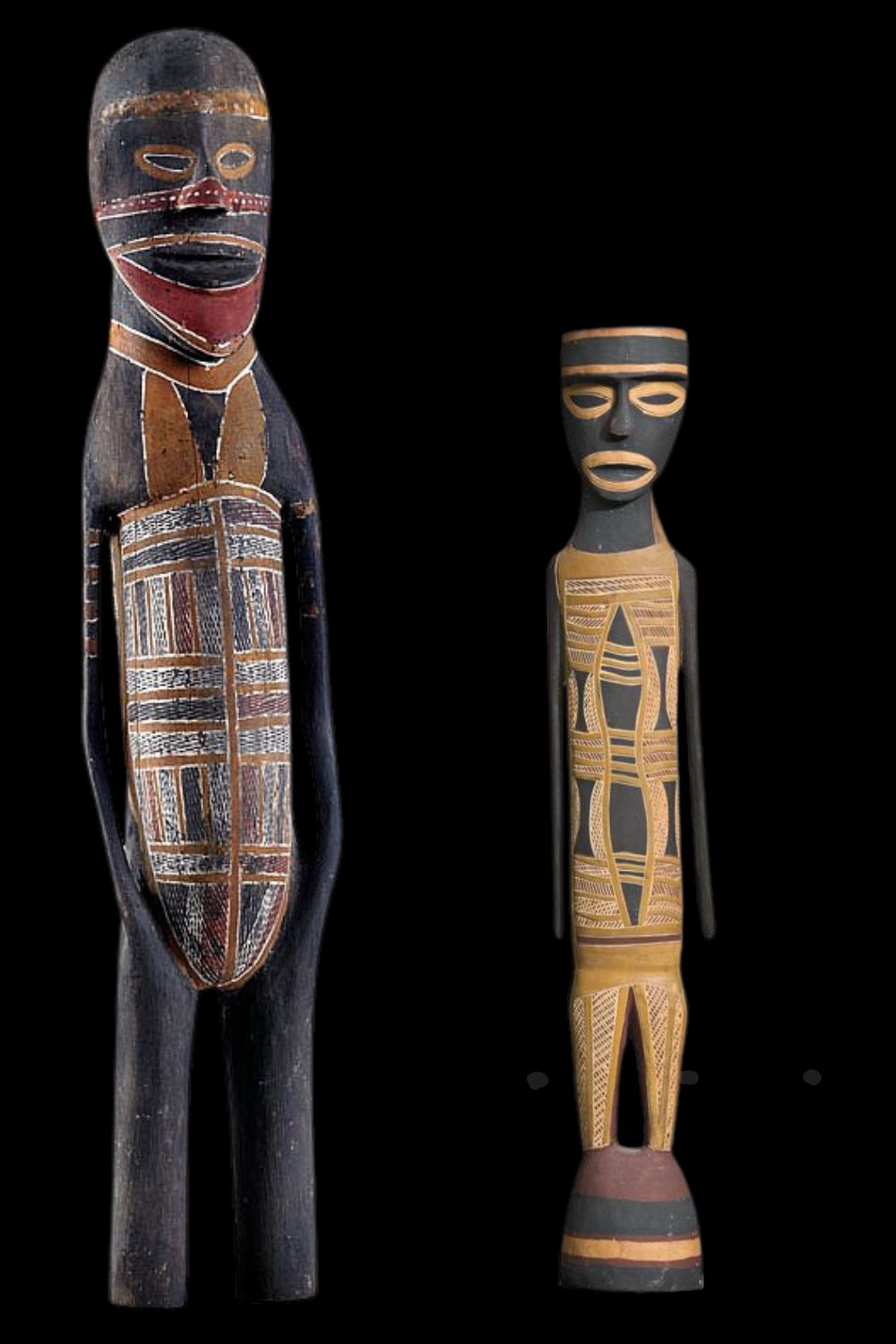 two sculptures of Mokoy by narritjun maymura