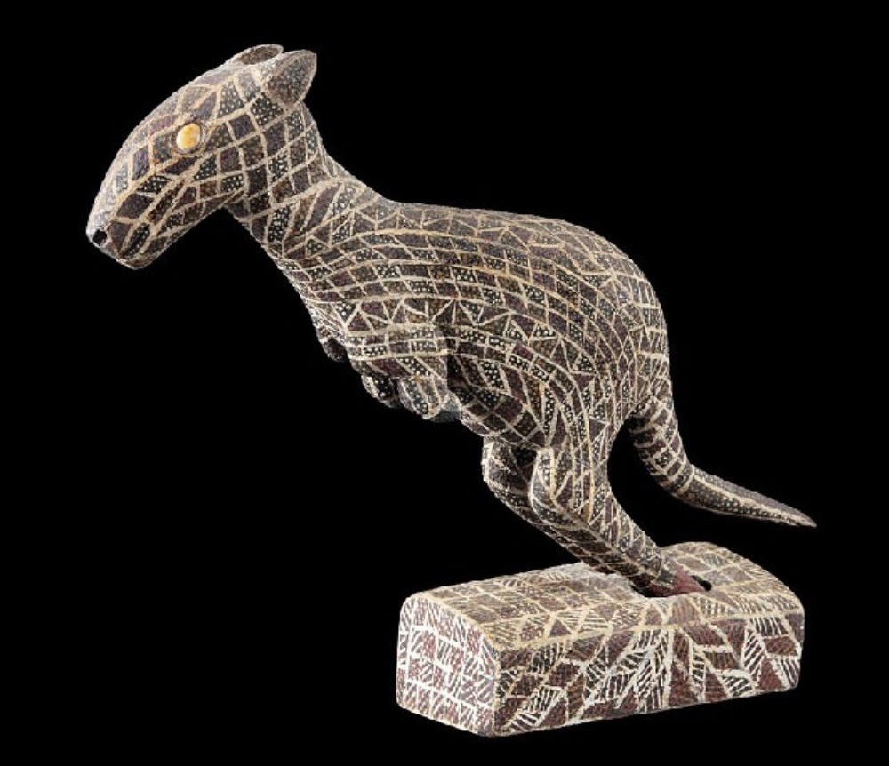 Stanislaus Puruntatameri sculpture of a Kangaroo