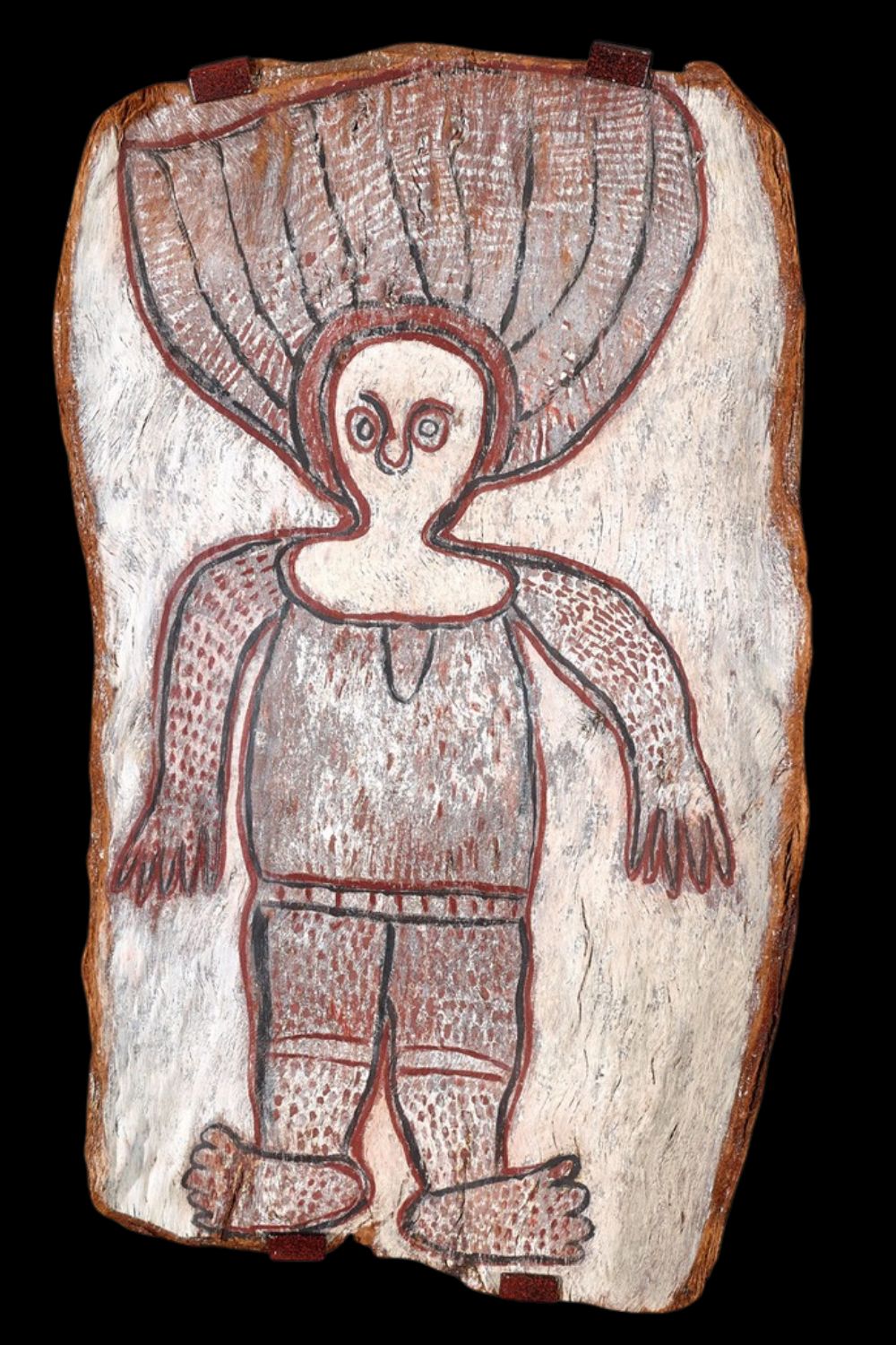 Wattie Karruwara painting of a wandjina Wattie Karruwara painting of a wandjina