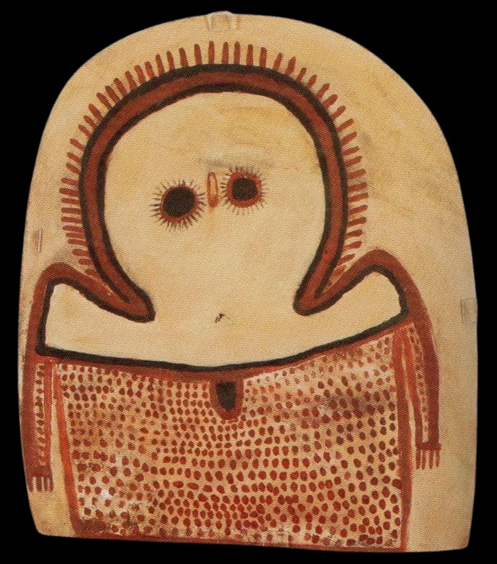 Lily Karedada painting on slate Lily Karedada painting on slate