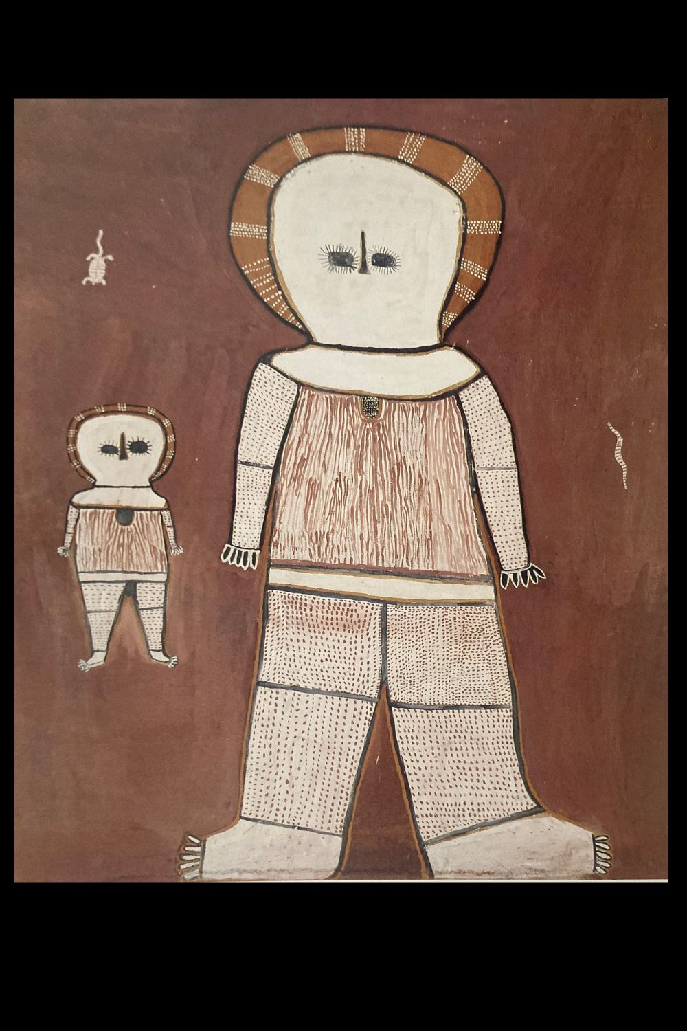 Wandjina painting by Albert Barunga Wandjina painting by Jack Wherra