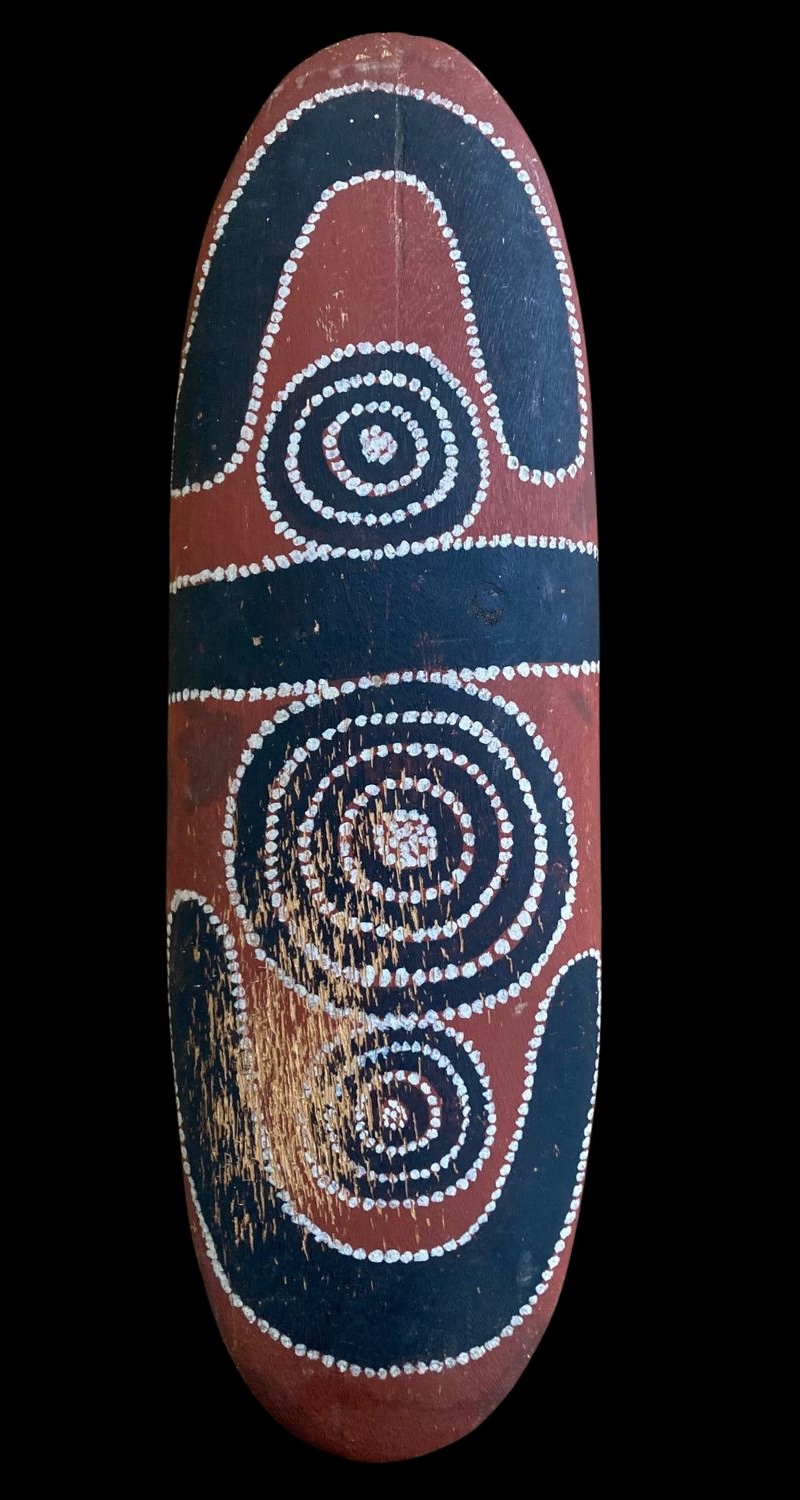 Central desert painted shield for sale