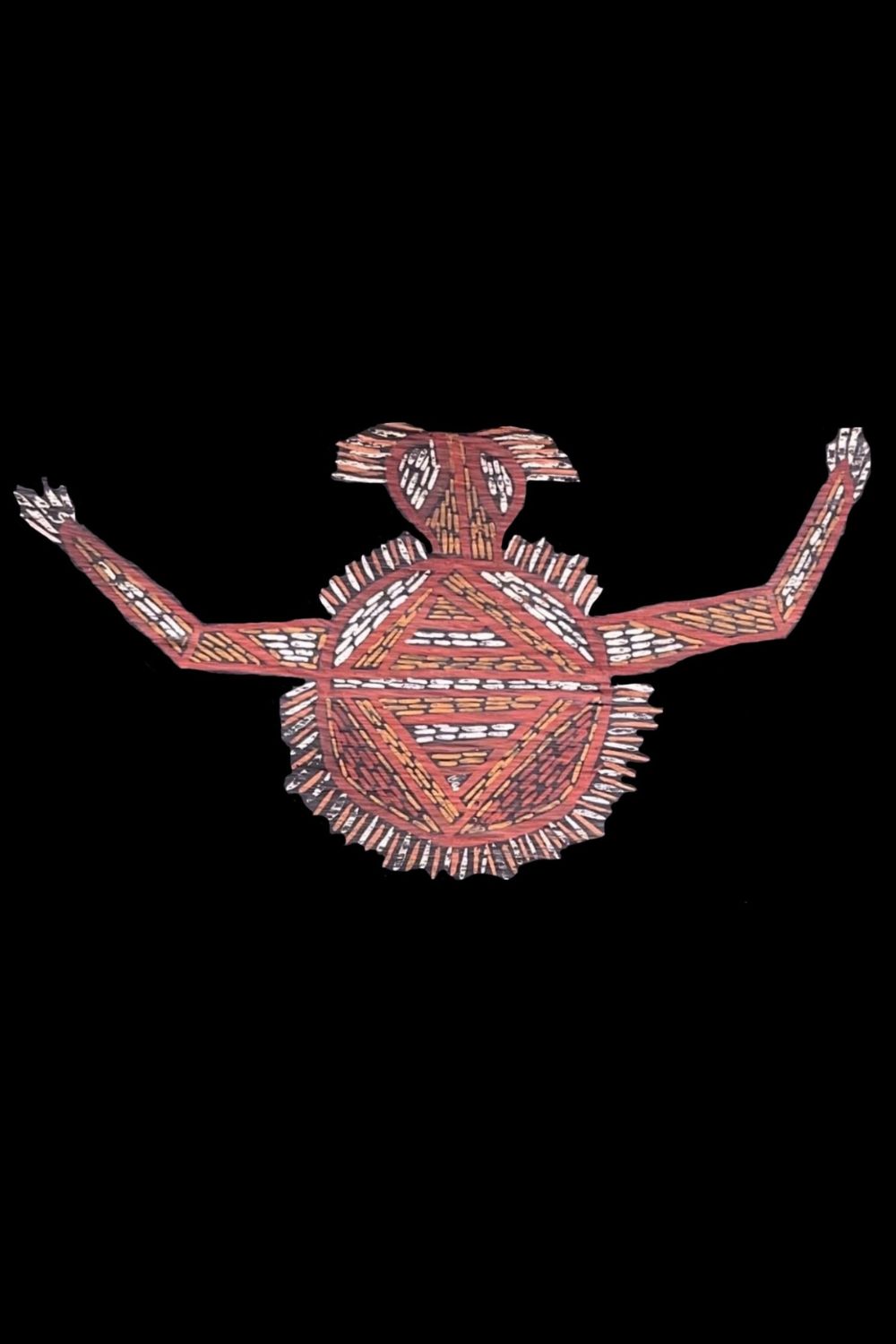 Walu Dream Time Story Depiction of Walu the sun woman from Amagula Thomas<br />