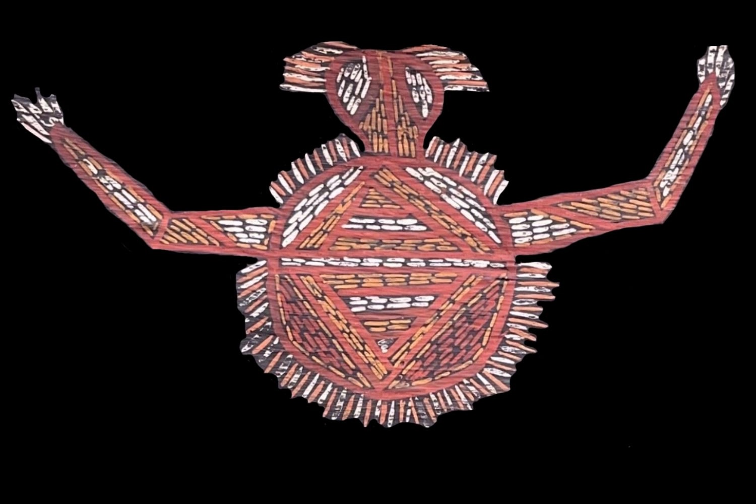 Depiction of wall the sun goddess by Nandjiwarra Amagula