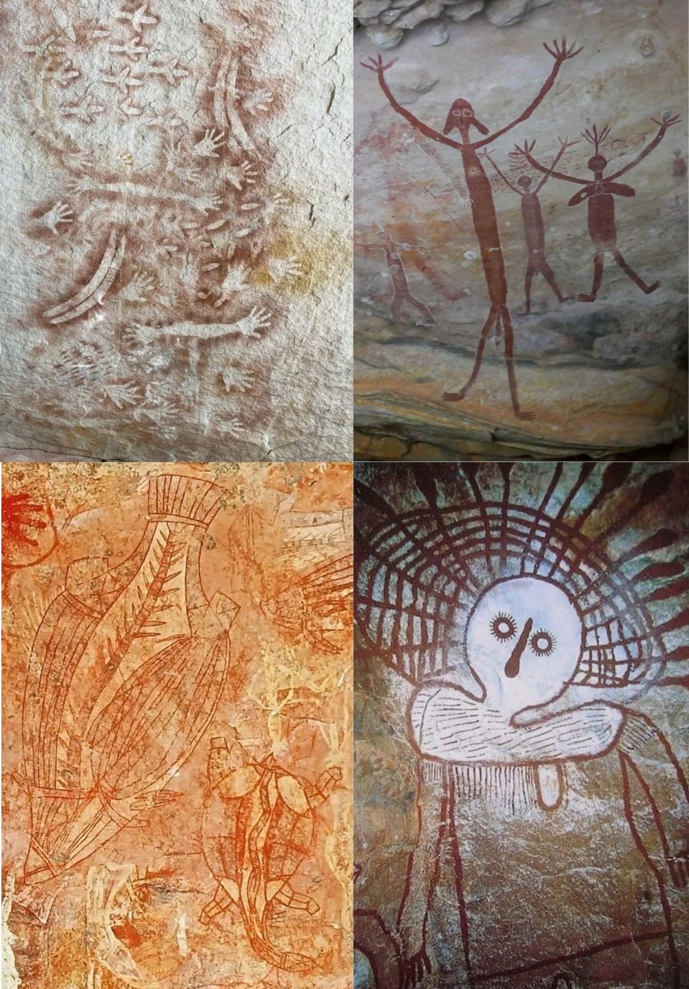 Comparison of Carnarvon rock art with Kimberley rock art and Arnhemland Rock art and Quinkan rock art