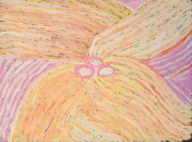 Two Women – Kungka Kutjarra by Makinti Napanangka, 2006, acrylic on canvas, 89 × 118 cm.