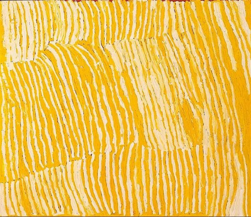 Lupulnga by Makinti Napanangka, 2003, synthetic polymer paint on linen, 107 × 91 cm