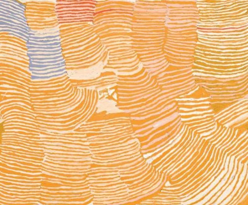 Lupulnga by Makinti Napanangka, 2003, synthetic polymer paint on linen, 152 × 183 cm.
