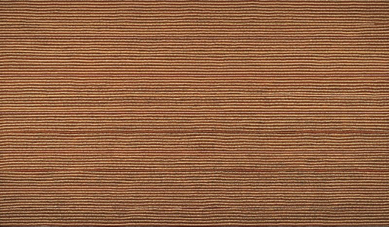 Turkey Tolson Tjupurrula Spear Straightening, 1997. Monumental Aboriginal painting composed entirely of finely painted horizontal ochre, cream and brown lines creating a shimmering minimalist abstract surface.