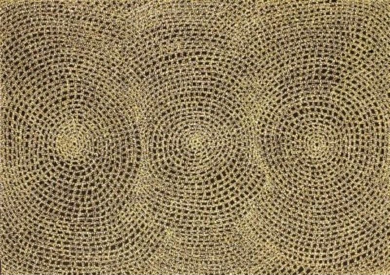 Dorothy Napangardi Karntakurlangu Jukurrpa (Women's Dreaming) 1999 acrylic on canvas featuring concentric dotted formations representing the Women's Dreaming at Mina Mina.
