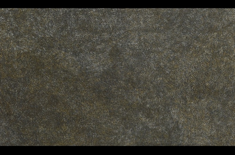 Kathleen Petyarre’s Untitled, 1999, with dense fields of minute ochre and pale dots forming subtle shifting patterns across a dark ground.