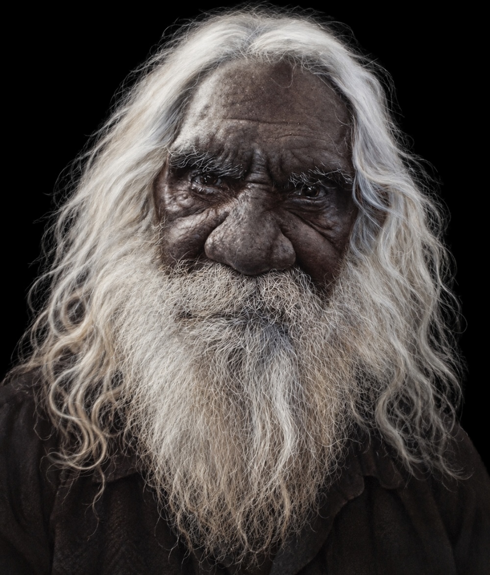 Portrait of Kudditji Kngwarreye, senior Anmatyerre artist from Utopia in Central Australia